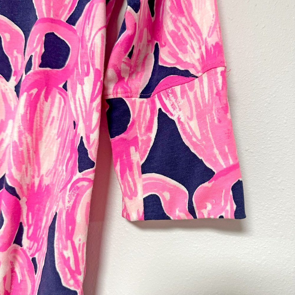 Lilly Pulitzer Waverly Flamingo Top - Picture 3 of 10